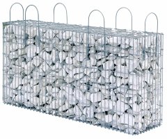 Gabion koš plněný - Oblačně bílá 200x50x100