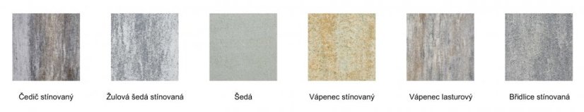 Betonová kombinovaná dlažba Sigma VG4, 8 cm, více barev - Barva: Vápenec stínovaný