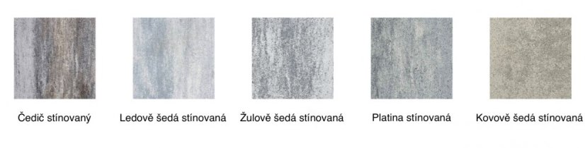 Betonová kombinovaná dlažba Arret Š25, 6/8cm, více barev