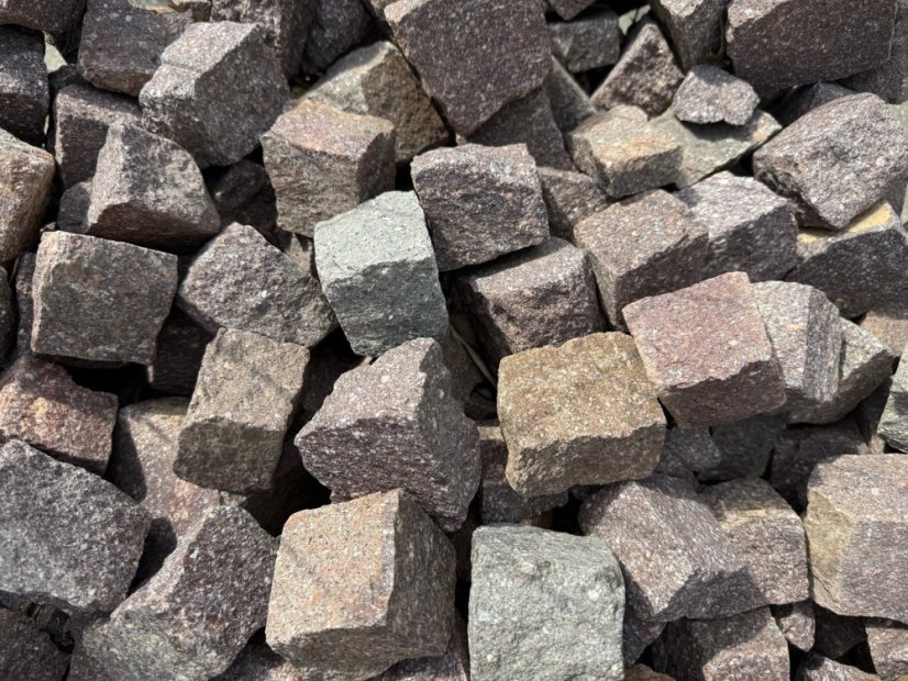 Porfyr kostky, 4-6 cm, Kg