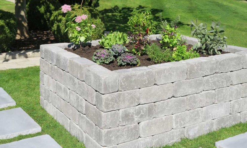 Vyvýšený záhon  - kompletní set, palisáda Grado, 222,55x133x62,5 cm, více barev - Barva Vyvýšený záhon: Antracit