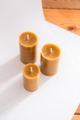 Svíčka ze včelího vosku VENI PURE - vysoký