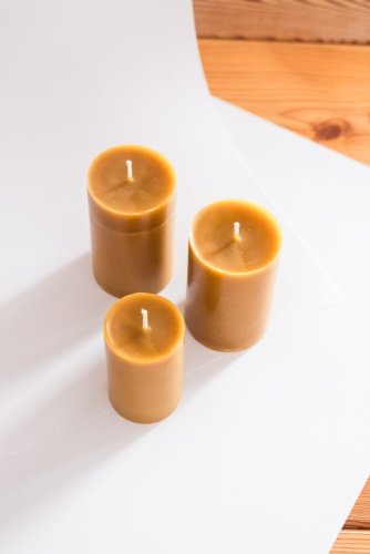 Svíčka ze včelího vosku VENI PURE - vysoký