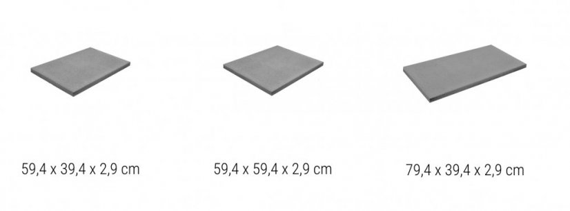 Betonová deska LIV29, 39,4x 39,4x 2,9 cm, více barev a rozměrů