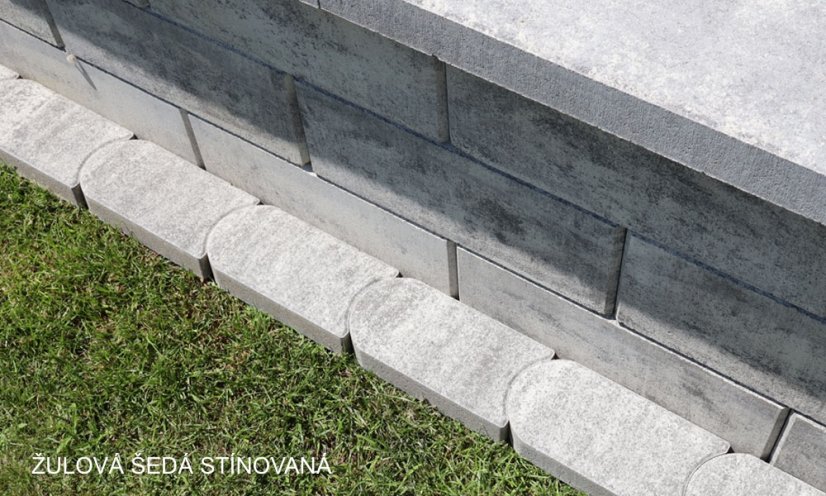 Trávníkový lem/obruba 22x12x4cm, více barev